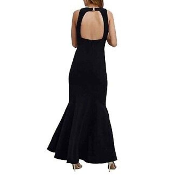 Significant Other NWT Ezra Maxi Dress Black Size 10 Open Back Twist Front Gown - Picture 2 of 12